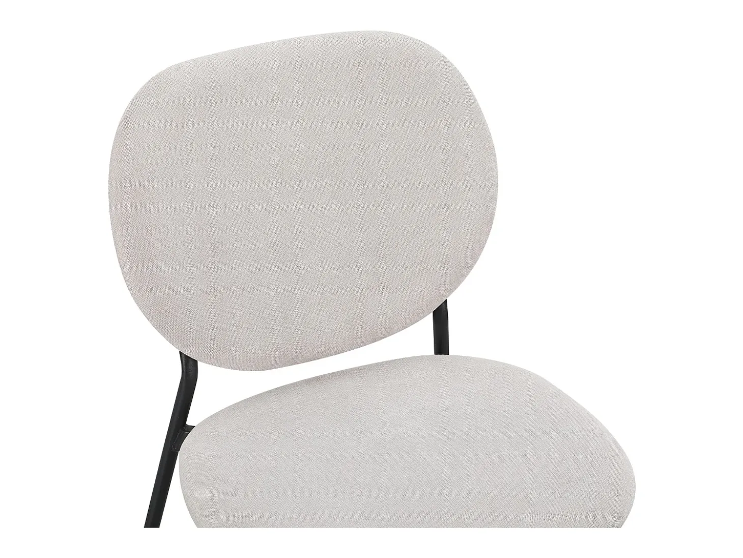 Silla de comedor acolchada – Chenilla hidrofóbica greige – BROCTALM