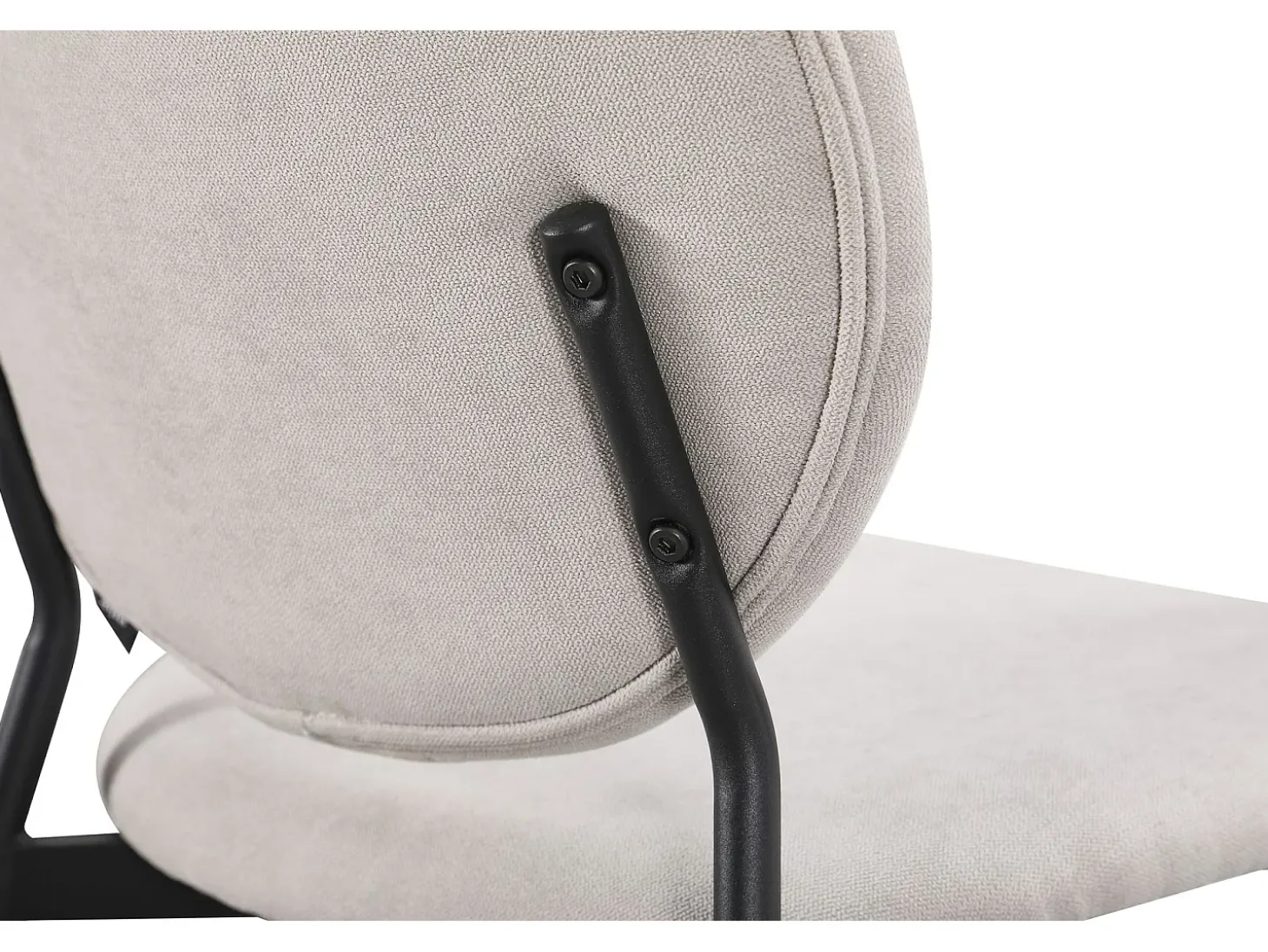 Silla de comedor acolchada – Chenilla hidrofóbica greige – BROCTALM