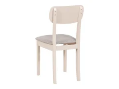 Silla de comedor acolchada – Beige claro/Greige – NOELES