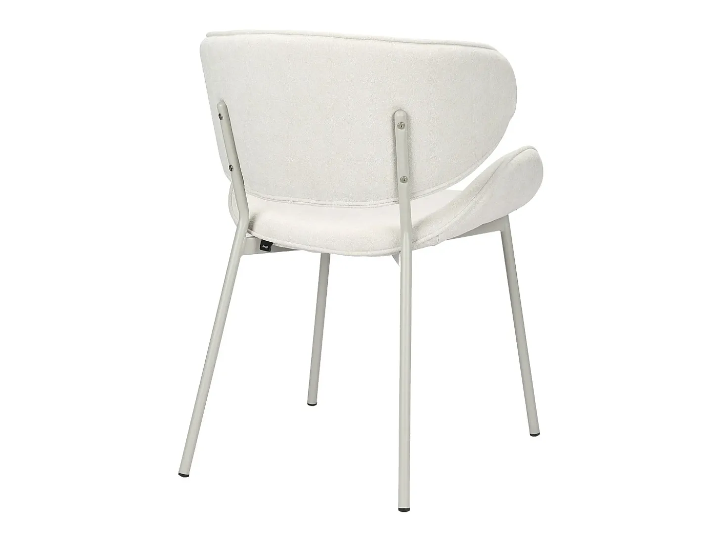 Silla de comedor acolchada – Chenilla fácil de limpiar crema – PRETICALLY