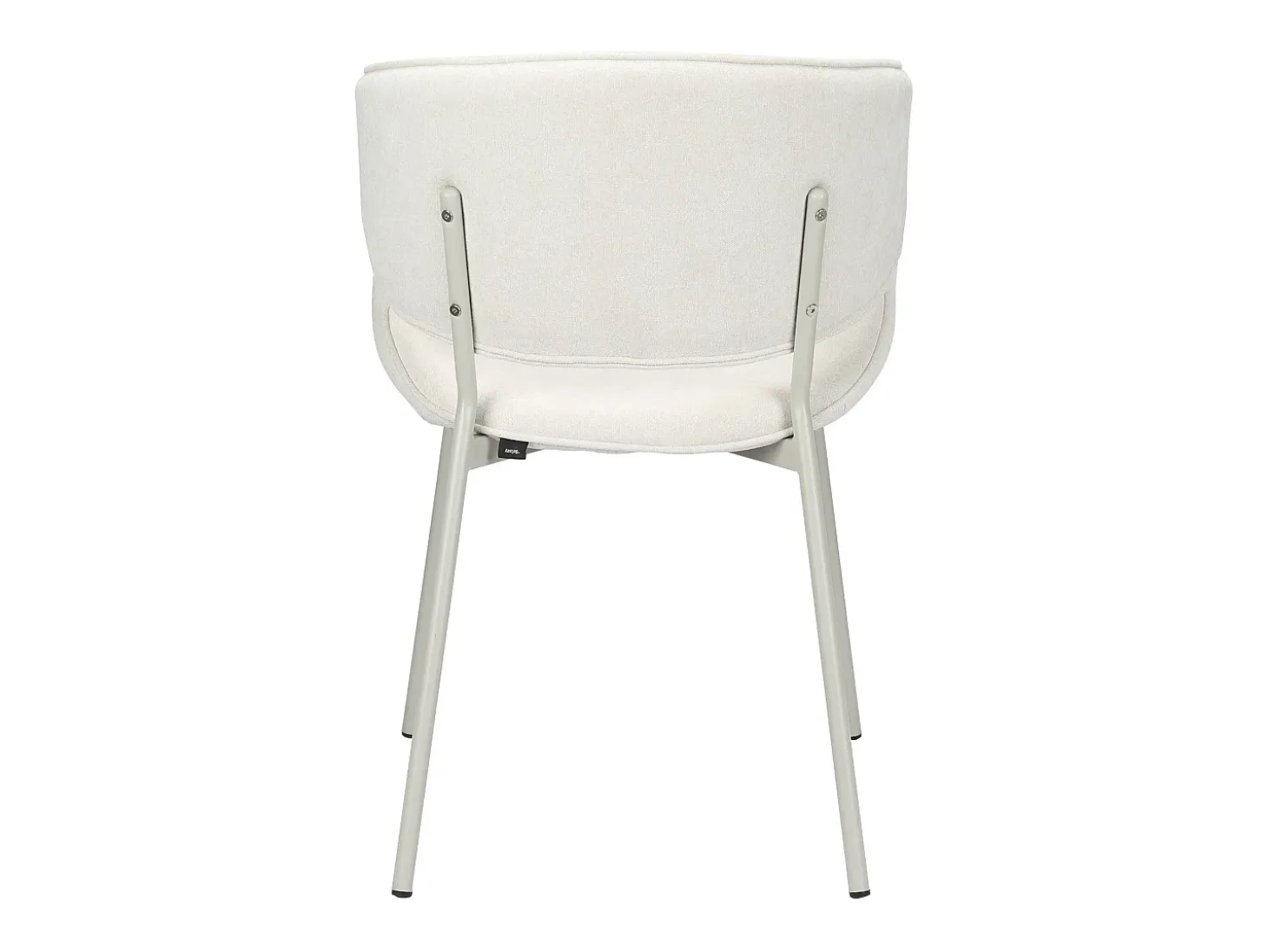 Silla de comedor acolchada – Chenilla fácil de limpiar crema – PRETICALLY