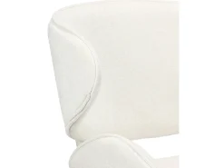 Silla de comedor acolchada – Chenilla fácil de limpiar crema – PRETICALLY