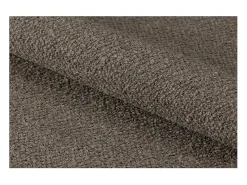 Silla de comedor Addi con reposabrazos bouclé gris.