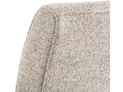 Silla de comedor Adele con reposabrazos beige.