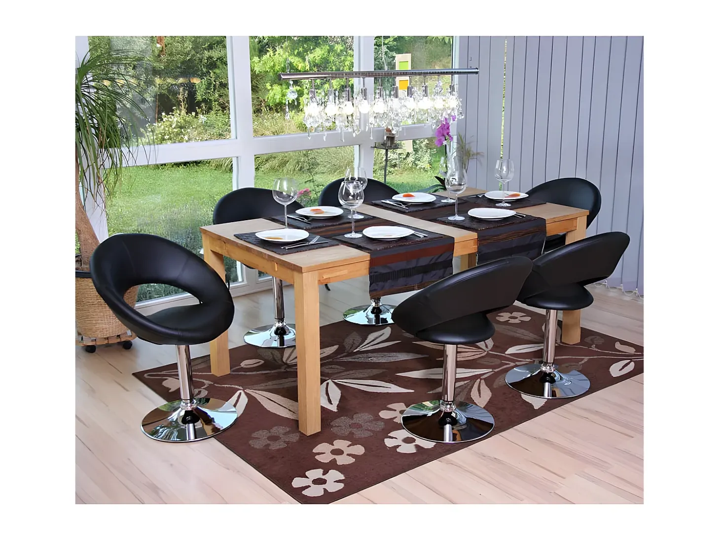 Silla de comedor Almada, negro