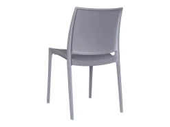 Silla de comedor Altea en plástico gris claro, modelo confort x 4