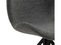 Silla de comedor BatildaA1 función giratoria gris.