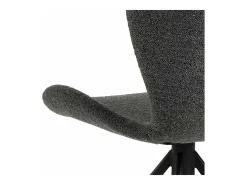 Silla de comedor BatildaA1 función giratoria gris.
