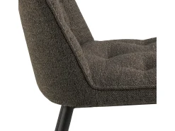 Silla de comedor Brooke bouclé gris.