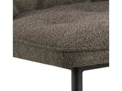 Silla de comedor Brooke bouclé gris.