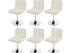 Silla de comedor Cadiz (set de 6), blanco