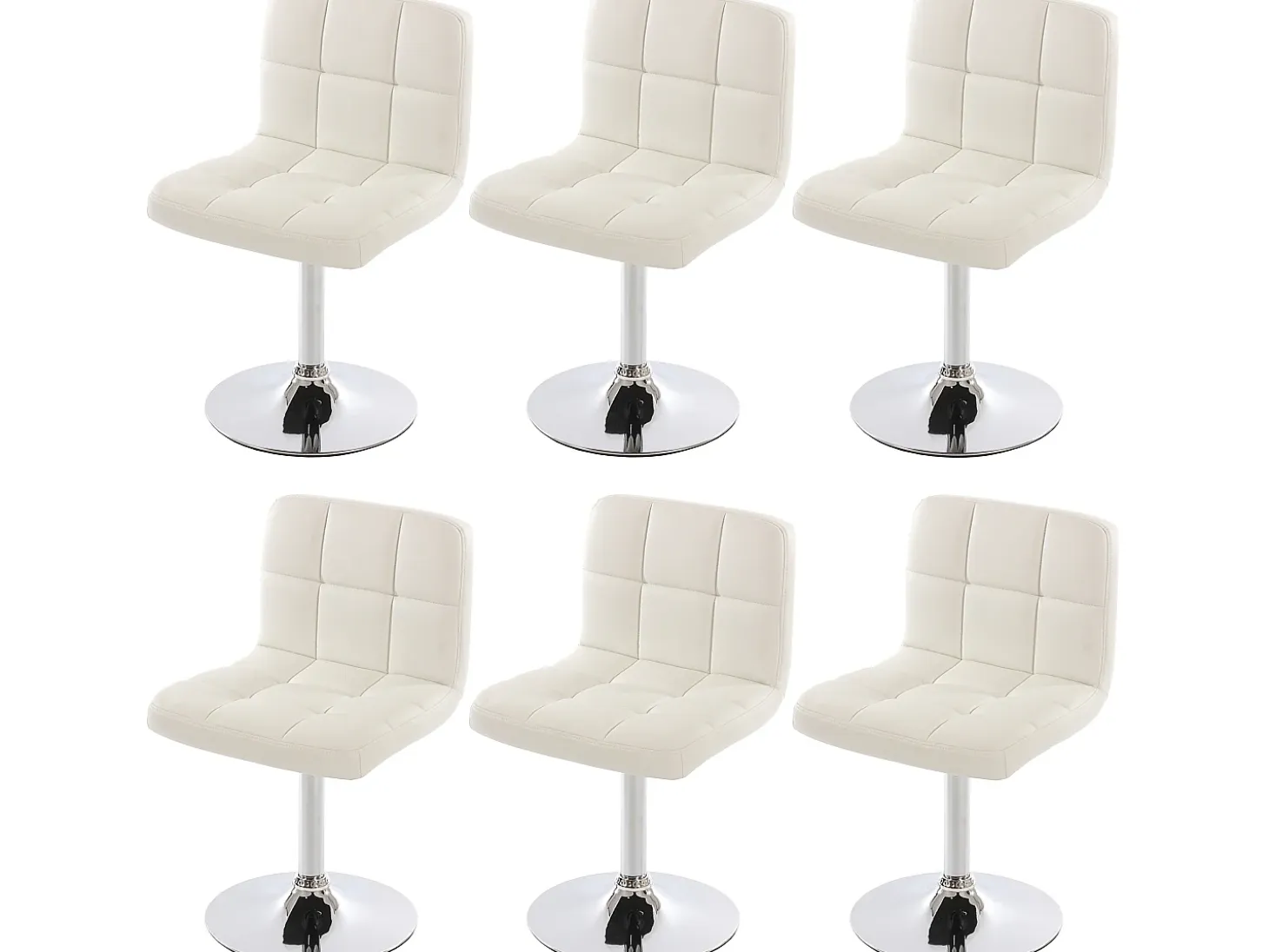Silla de comedor Cadiz (set de 6), blanco