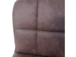 Silla de comedor Cadiz (set de 6), vintage marrón oscuro