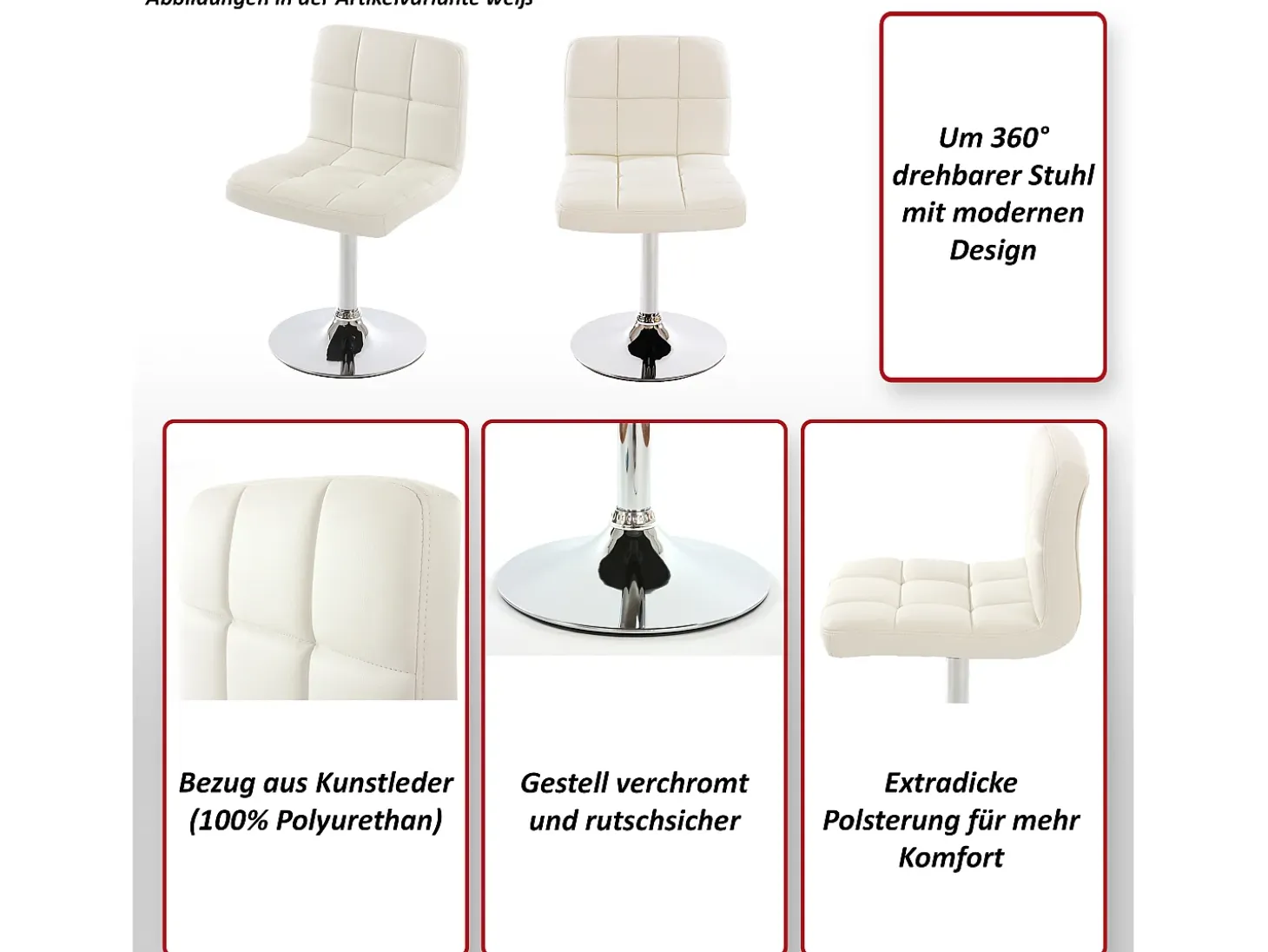 Silla de comedor Cadiz (set de 2), gris