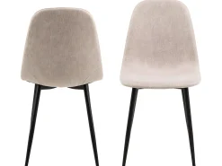 Silla de comedor Celia beige.
