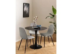 Silla de comedor Celia gris.
