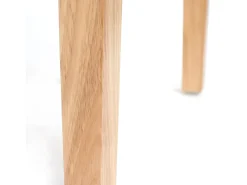 Silla de comedor Cesena (set de 2), polipiel mate, color crema, patas claras