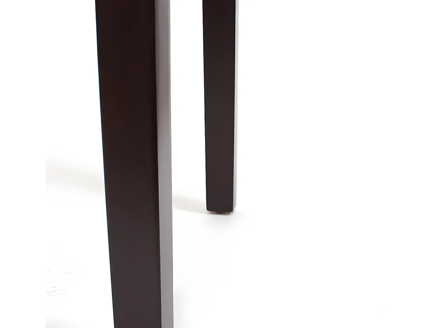 Silla de comedor Cesena (set de 2), polipiel mate, marrón, patas oscuras
