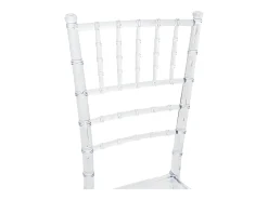 Silla de comedor Chiavarina apilable de policarbonato transparente para eventos