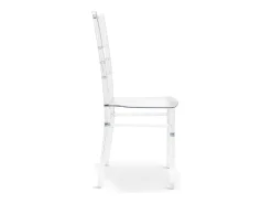 Silla de comedor Chiavarina apilable de policarbonato transparente para eventos
