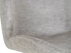 Silla de comedor con pivote en piedra de tela y pies negros