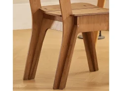 Silla de Comedor con Respaldo Silla Infantil Silla de Madera para Salón, Escritorio, Oficina 44,5 x 61 x 86 cm Marrón HFST01-BR SoBuy ES