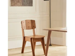 Silla de Comedor con Respaldo Silla Infantil Silla de Madera para Salón, Escritorio, Oficina 44,5 x 61 x 86 cm Marrón HFST01-BR SoBuy ES