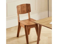 Silla de Comedor con Respaldo Silla Infantil Silla de Madera para Salón, Escritorio, Oficina 44,5 x 61 x 86 cm Marrón HFST01-BR SoBuy ES
