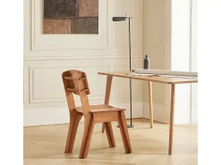 Silla de Comedor con Respaldo Silla Infantil Silla de Madera para Salón, Escritorio, Oficina 44,5 x 61 x 86 cm Marrón HFST01-BR SoBuy ES