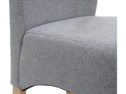 Silla de comedor Crotone, gris claro, patas claras