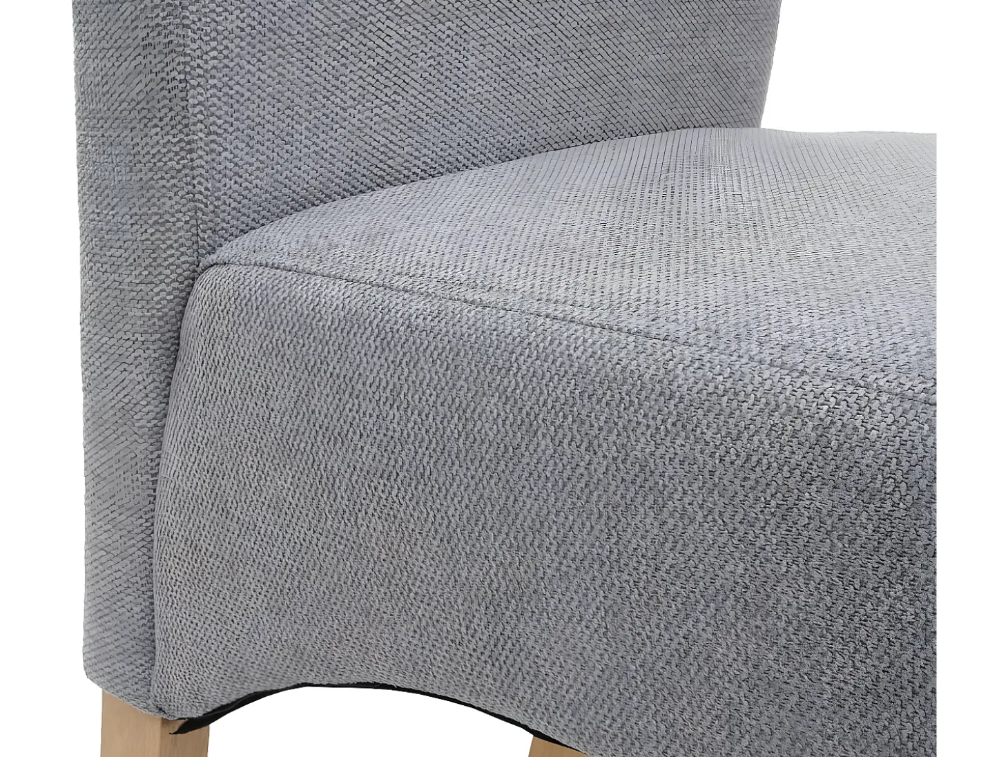 Silla de comedor Crotone, gris claro, patas claras