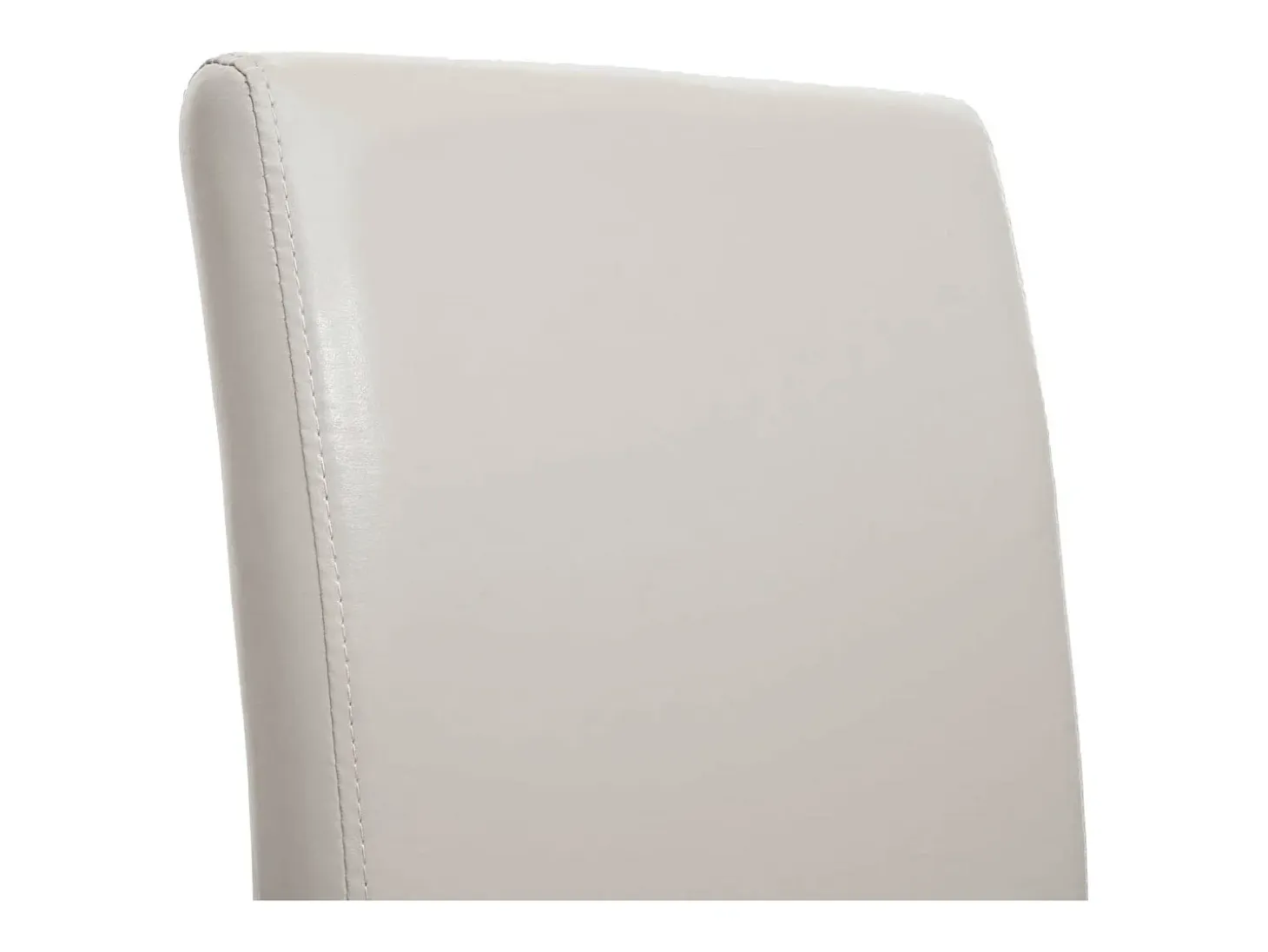 Silla de comedor Crotone, crema, patas oscuras