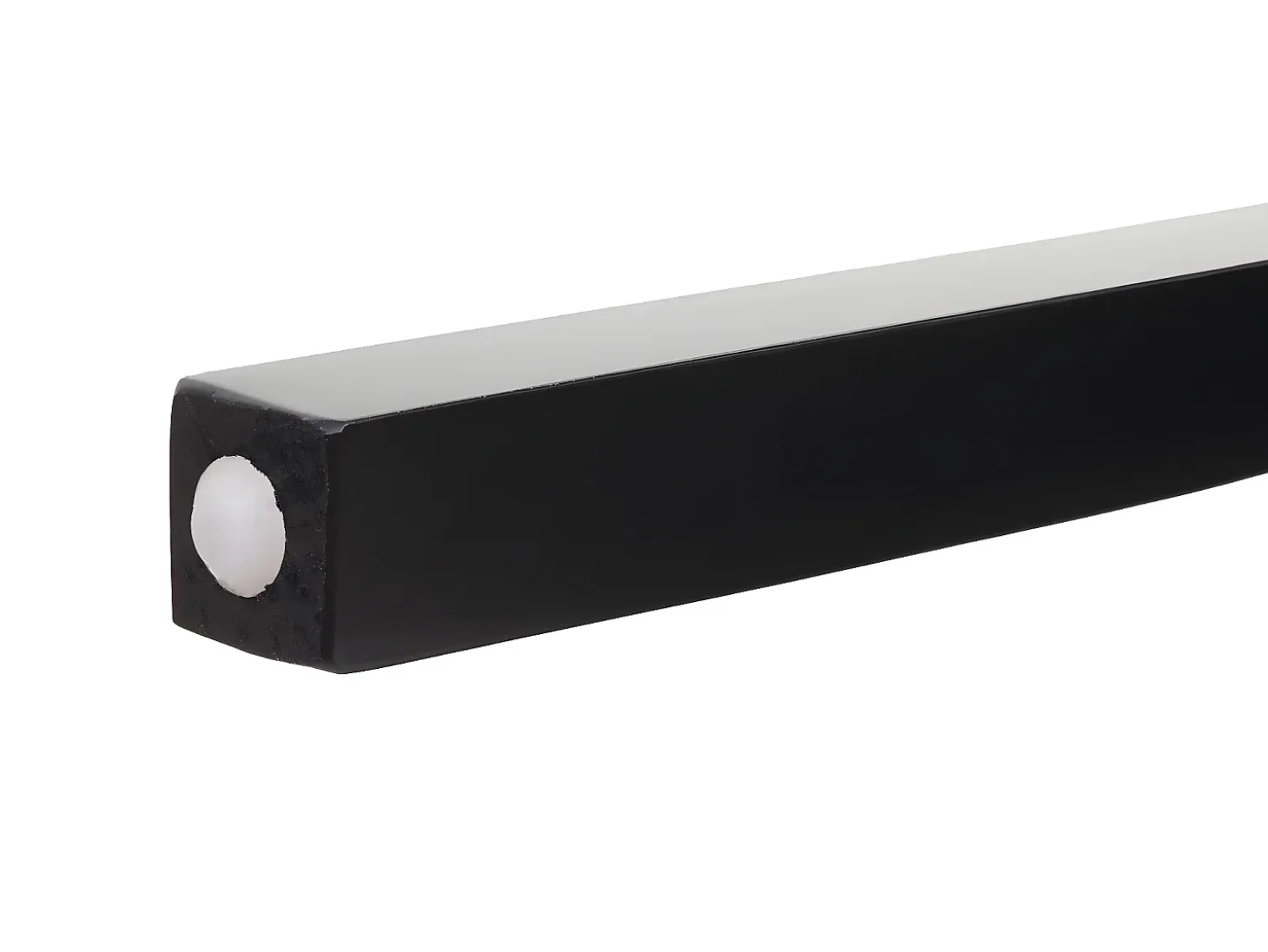 Silla de comedor Crotone, negro, patas oscuras
