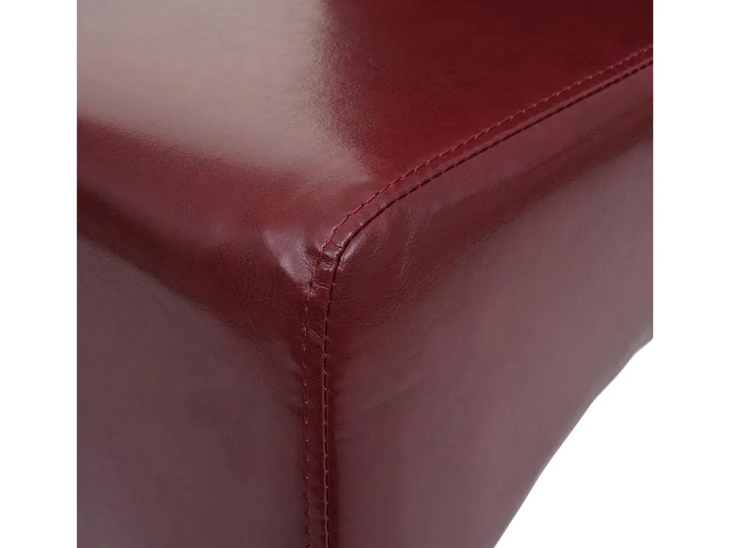 Silla de comedor Crotone, rojo, patas claras