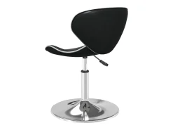 Silla de comedor cuero sintético negra