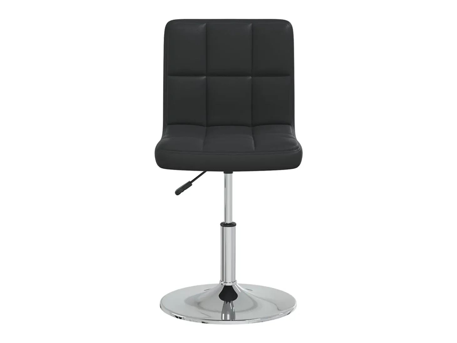 Silla de comedor cuero sintético negra