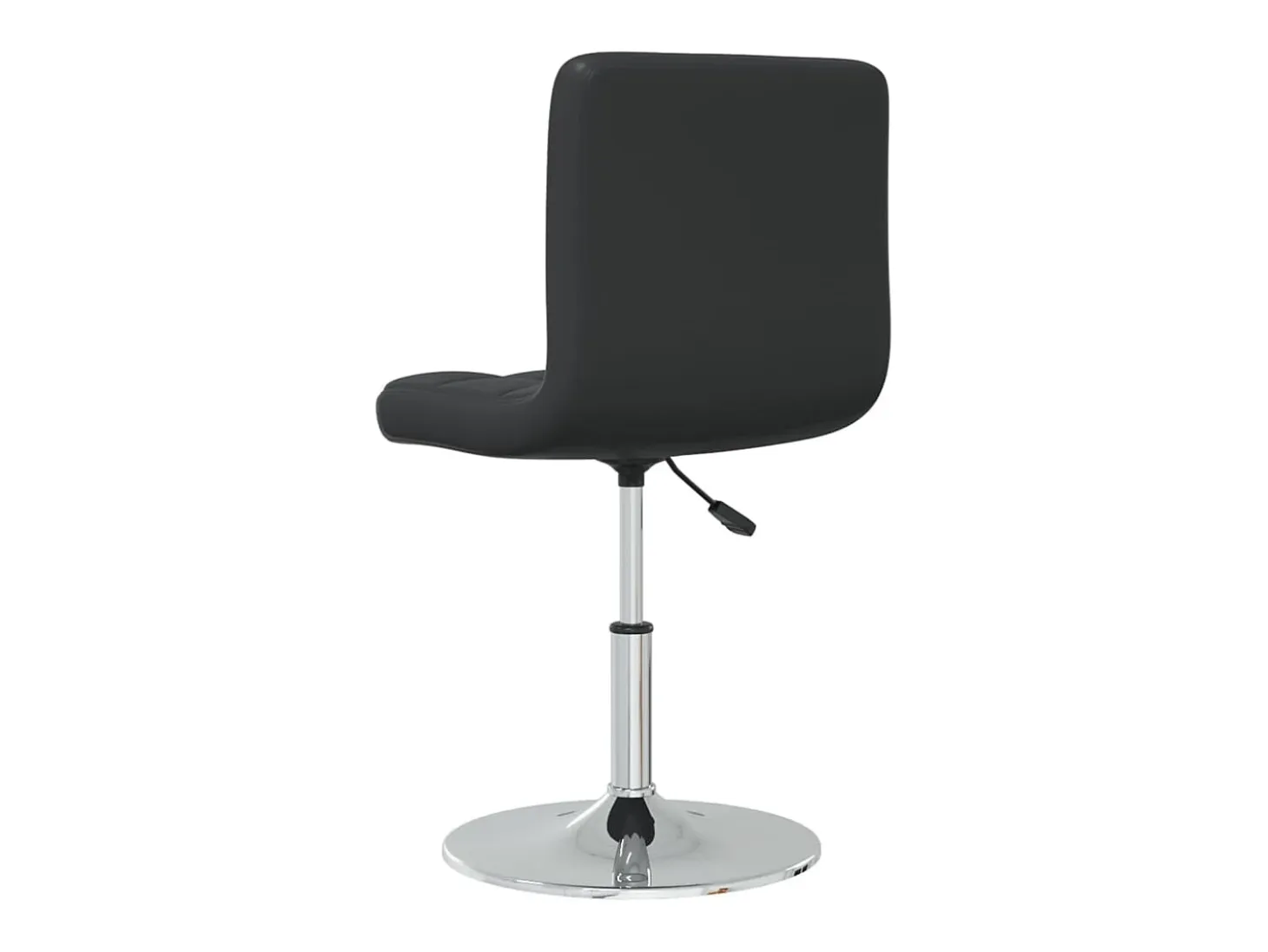 Silla de comedor cuero sintético negra