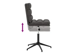 Silla de comedor de cuero sintético negra