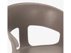 Silla de comedor de diseño moderno para bar y restaurante Evelyn - Gris Oscuro