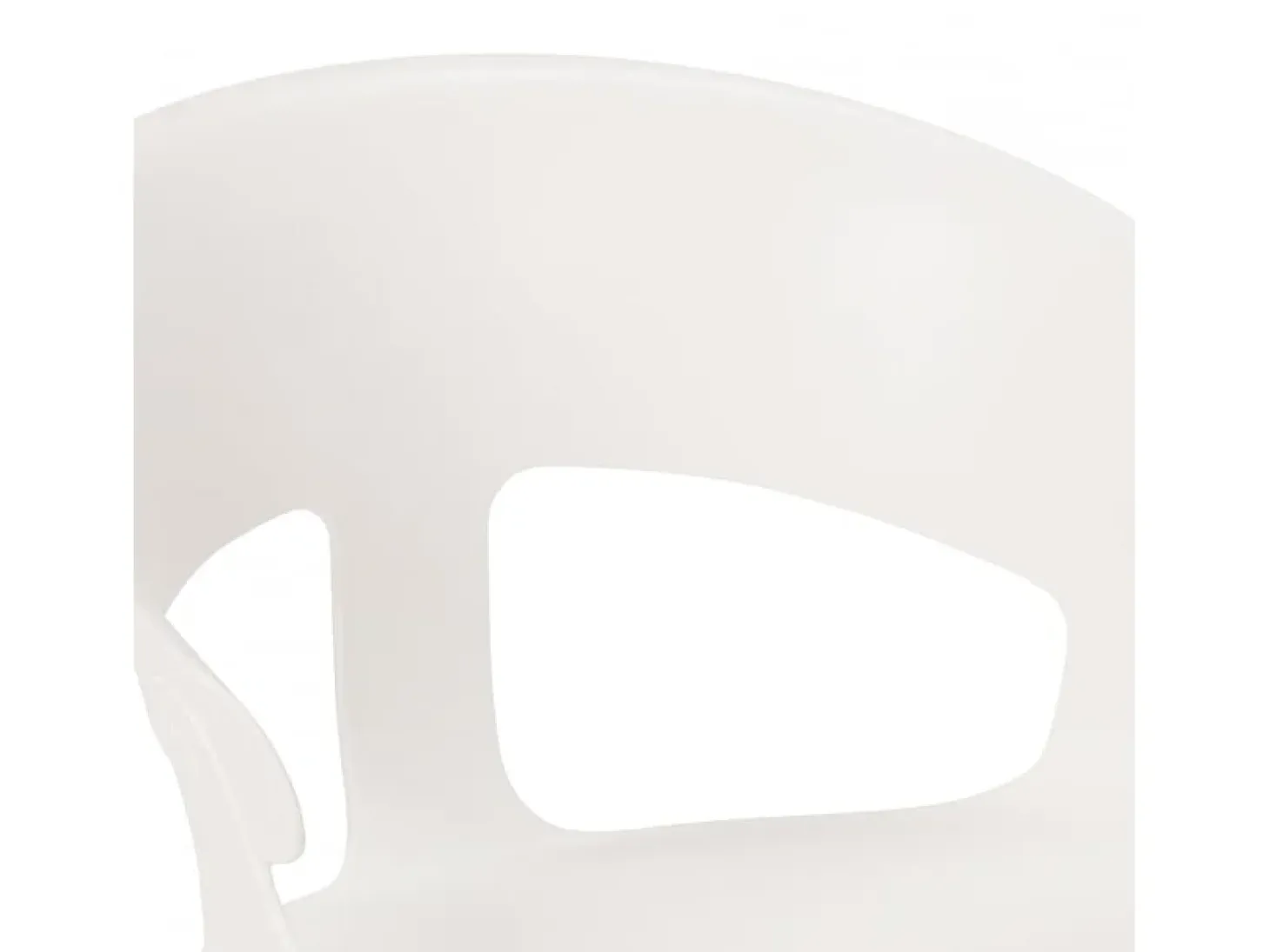 Silla de comedor de diseño moderno para bar y restaurante Evelyn - Blanco