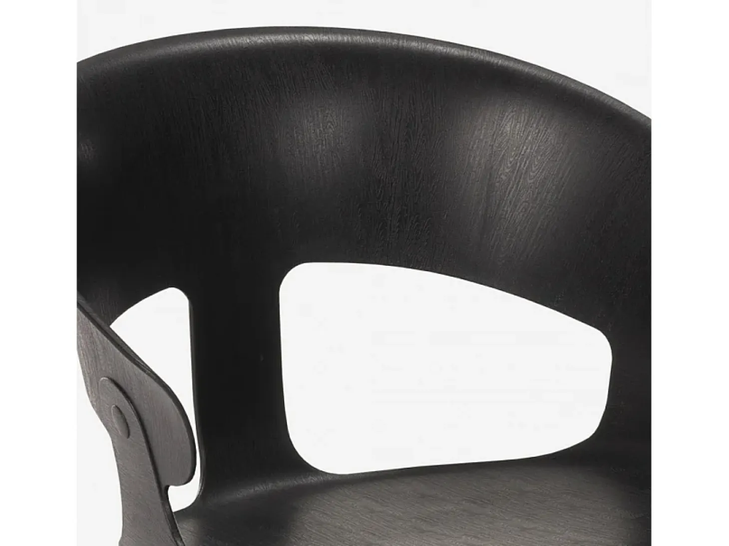 Silla de comedor de diseño moderno para bar y restaurante Evelyn - Negro