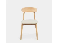 Silla de comedor de Madera Beige-Natural 83 x 46- Leyre