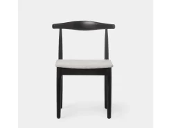 Silla de comedor de Madera Negro-Gris 76 x 50- Nira