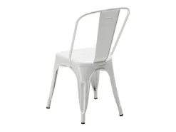 silla de comedor de metal para cocinas y bares steel one - Blanco