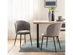 Silla de comedor de Tela Gris 80 x 51- Nolan