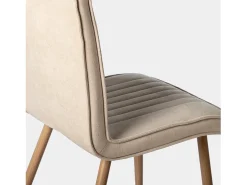 Silla de comedor de Tela Beige 86 x 44- Mika
