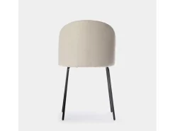 Silla de comedor de Tela Beige 81 x 48- Olivia