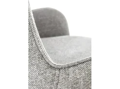 Silla de comedor de tela gris Steiner