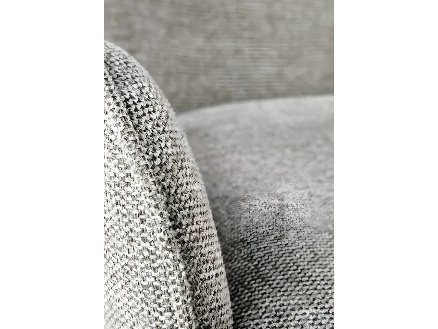 Silla de comedor de tela gris Steiner