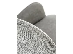 Silla de comedor de tela gris Steiner